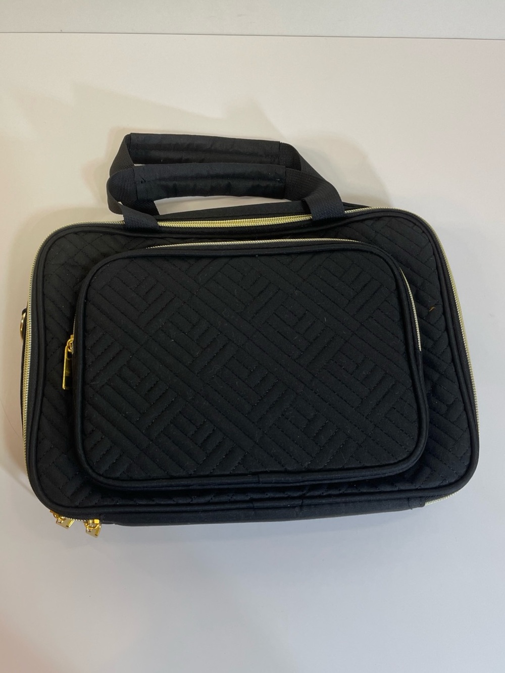 QUILTED BIBLE STUDY BAG W/CROSSBODY STRAPS BIBLE BAG WITH POCKETS & BIBLE TABS